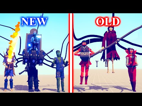NEW SPOOKY Team vs OLD SPOOKY Team - Totally Accurate Battle Simulator TABS