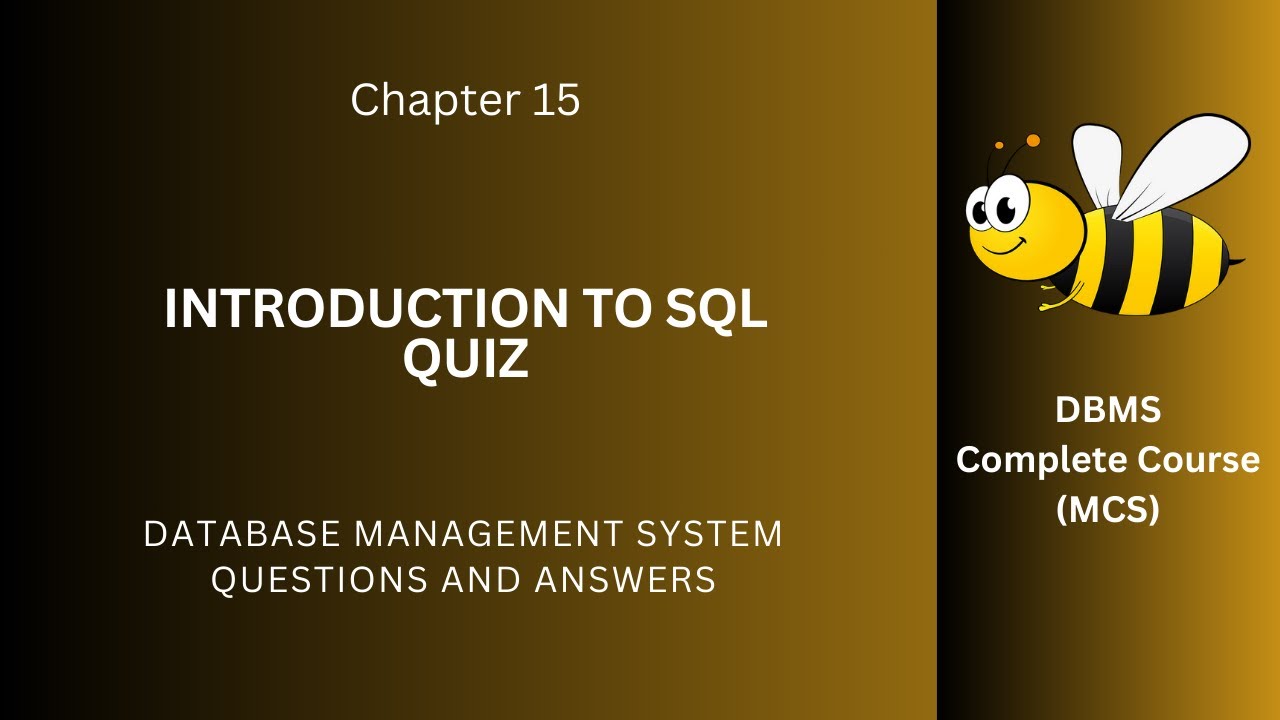Introduction to SQL Quiz Questions Answers | SQL Class 12–9 Notes PDF | Ch 15 Quiz | DBMS App e-Book