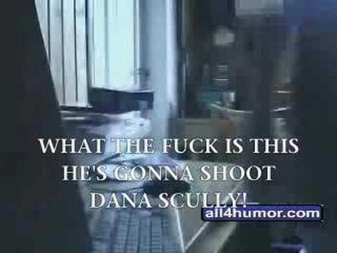 Angry German Kid Whatching Dana Scully