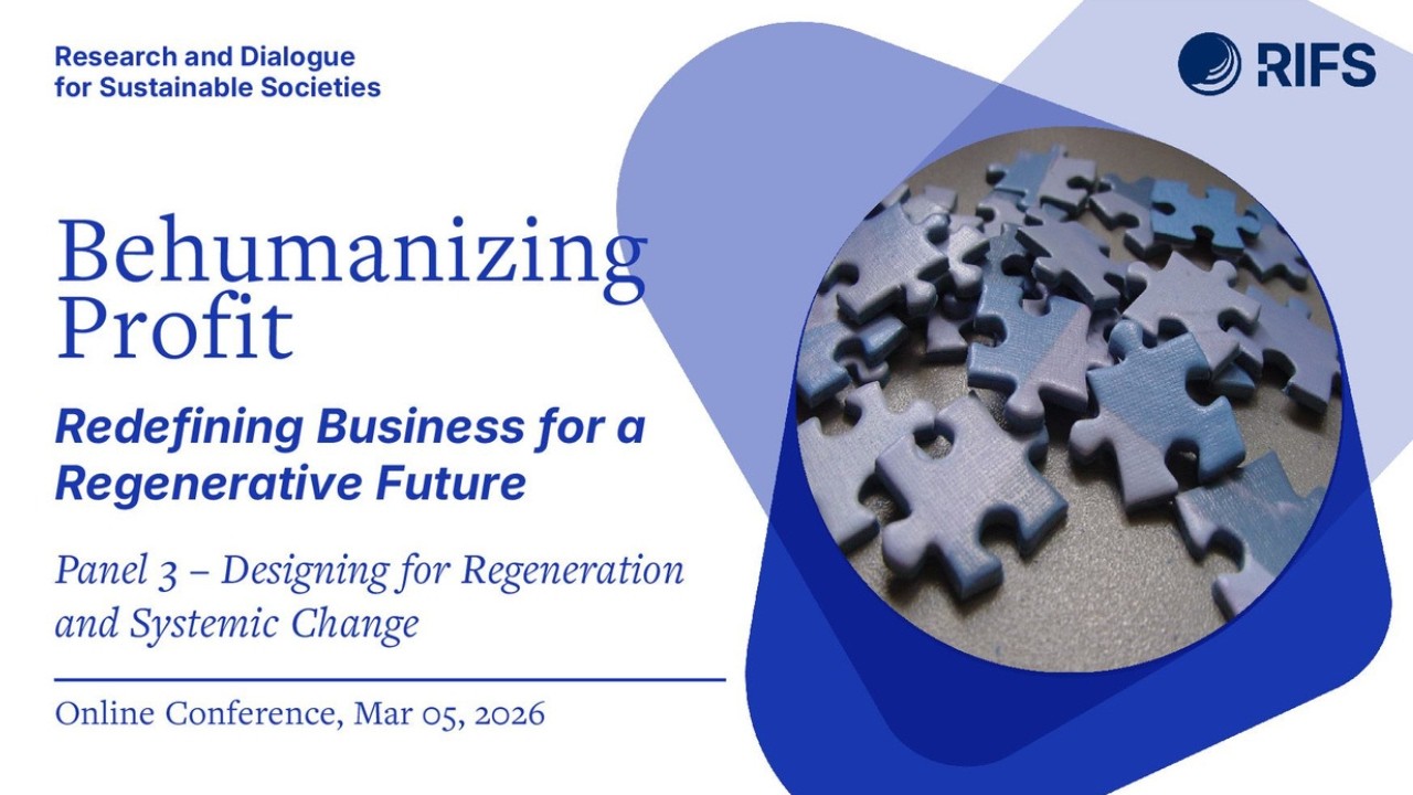Panel 3 – Designing for Regeneration and Systemic Change