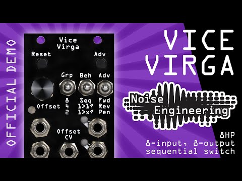 Vice Virga 8-input, 8-output sequential switch - official modular synth demo