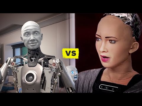 Ameca vs. Sophia; Lifelike vs. AI - Robots of CES