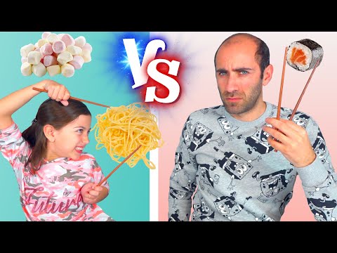 ჩელენჯი ეცადე მიირთვა ჯოხებით! ლევანი VS ემილია