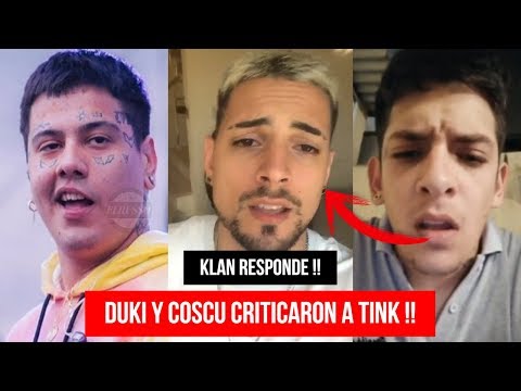 Duki y Coscu criticar0n a Tink y KLAN RESP0NDE !!