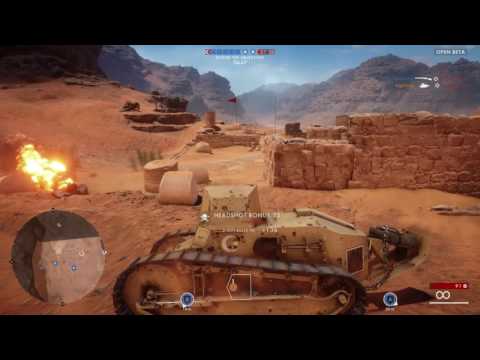 Battlefield 1 Beta Tank Defense Rush