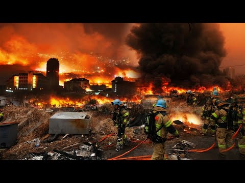 South Korea Engulfed in Flames: Hundreds of Homes Destroyed in Gangnam, 300 People in Seoul at Risk.