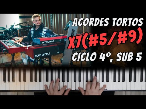 COMO USAR ACORDES ALTERADOS, CICLO 4º e SUB 5🔥HARMONIA FUNCIONAL🔥AULA DE TECLADO E PIANO