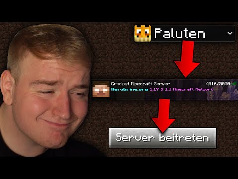 I JOINE with YOUTUBER ACCOUNTS on CRACKED SERVER in MINECRAFT