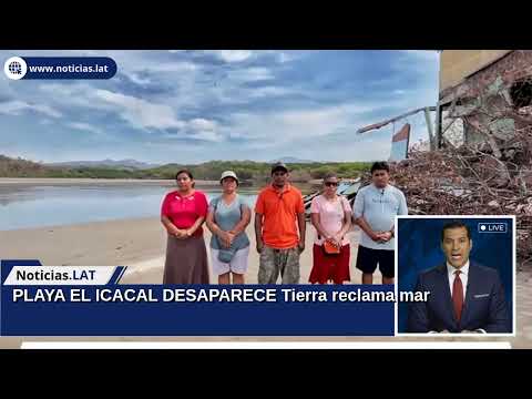 PLAYA EL ICACAL DESAPARECE: Tierra reclama mar