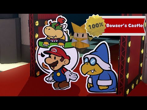 Paper Mario The Origami King - 100% Walkthrough - Bowser's Castle