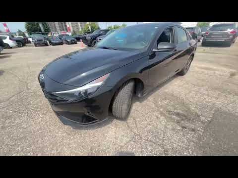 2022 Hyundai Elantra Preferred IVT in Black for sale at Kitchener Chrysler Dodge Jeep Ram in Kitchener, ON