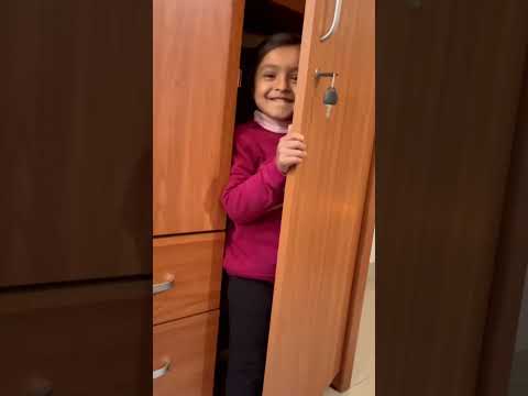 Pratyaksha hiding in the closet #short #kids #kidsvideo #shortvideo