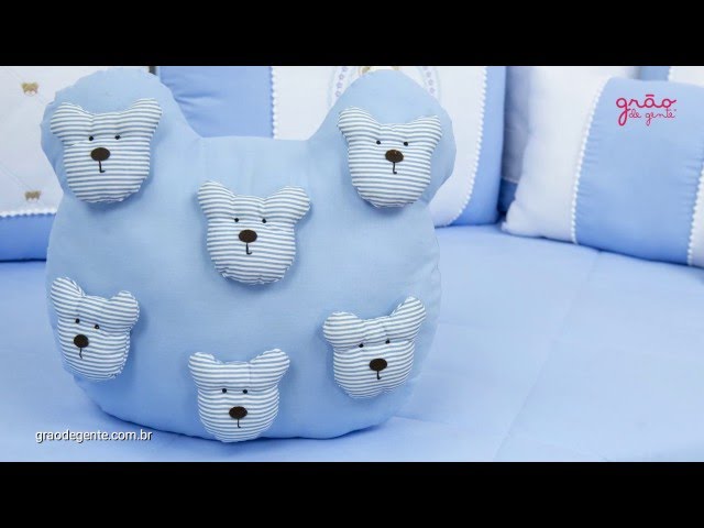 Almofada Urso Teddy Azul | Ref: 50374