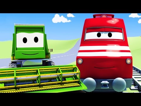Tåget Troy 🚃: Skördetröskan Harvey | Bilköping | Bil- och lastbilsserier för barn 🚃