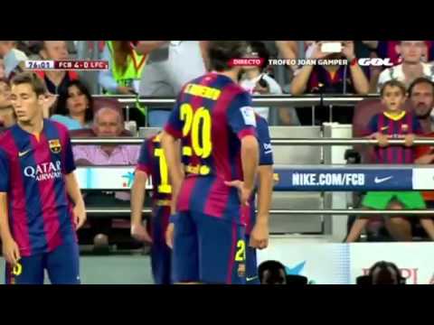 Luis Suarez Debut for Barcelona ( Friendly Match ) 2014 HD