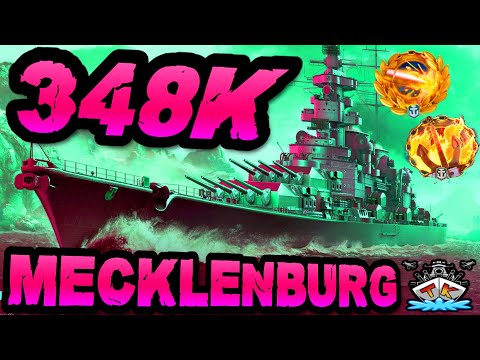 Mecklenburg drückt 348K DMG im "300K Club" ⚓️ in World of Warships 🚢