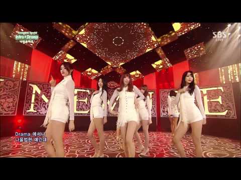 150125 Nine Muses - Intro & Drama @ Inkigayo