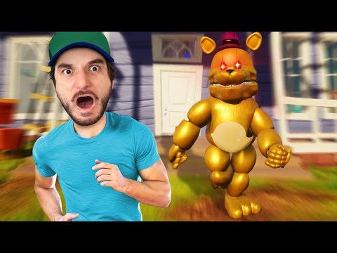 HELLO NEIGHBOUR MAS TROCARAM O VIZINHO PELO FREDDY FAZBEAR ULTRA RÁPIDO!