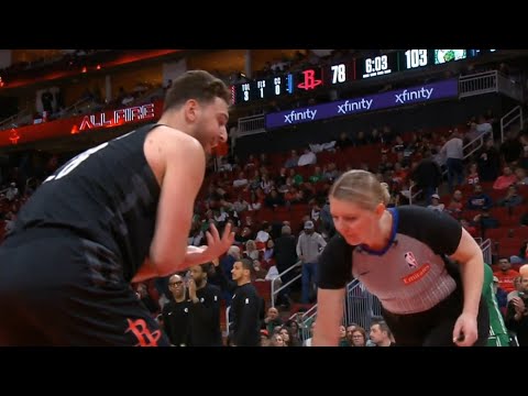 Ime Udoka ejected then Alperen Sengun ejected for calling ref a b*tch vs Celtics