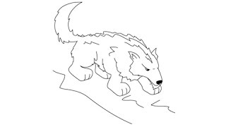 How to draw a Wolf - Easy step-by-step drawing lessons for kids