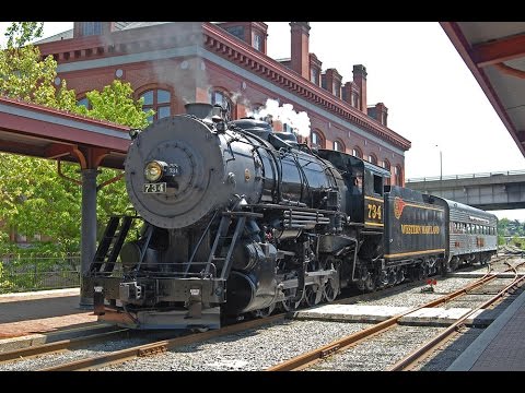 Steam Locomotive #734 on the Western Maryland Scenic Railroad