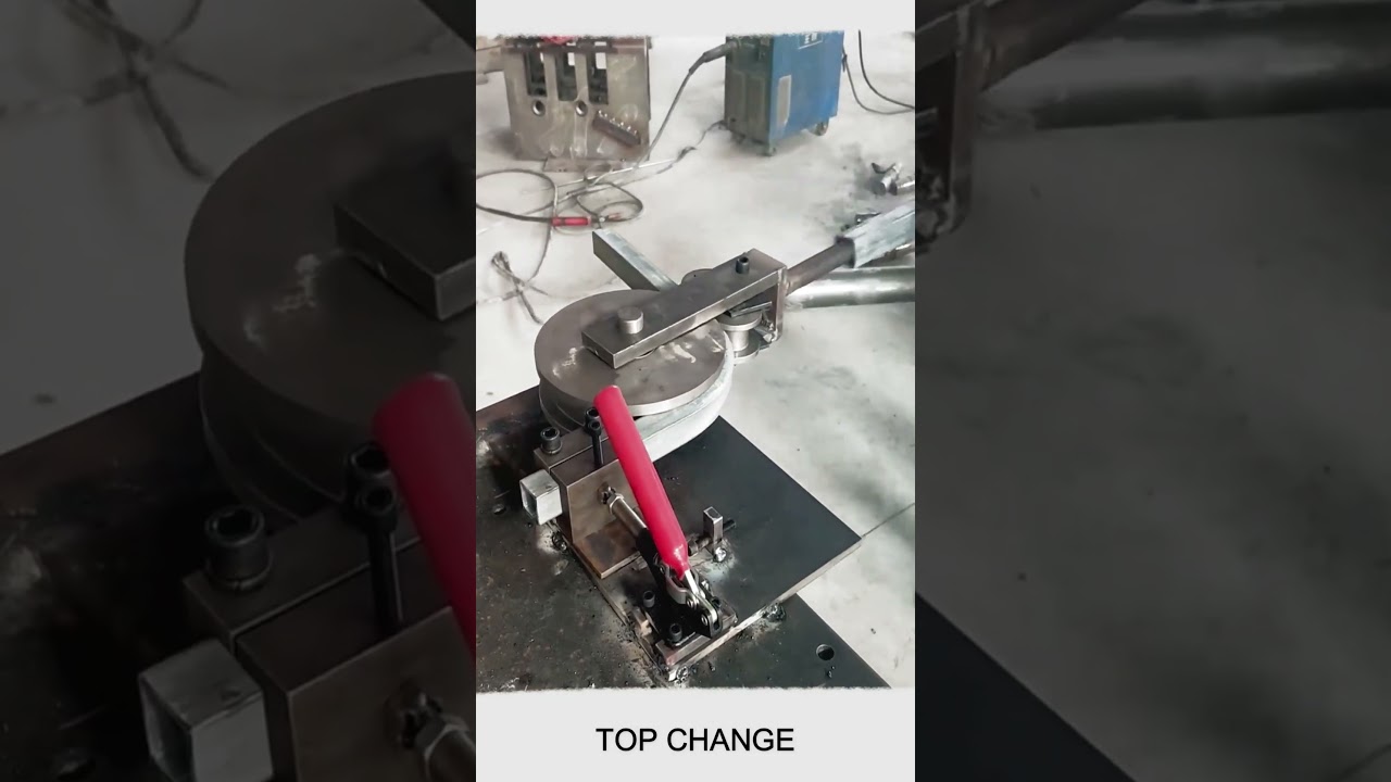 Manual pipe bending machine, 30 square tube bending at right angles #Bending  #short