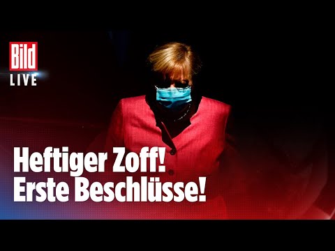 🔴  CORONA GIPFEL: Merkel: „Ergebnisse sind nicht hart genug, um Unheil abzuwenden“ | BILD LIVE