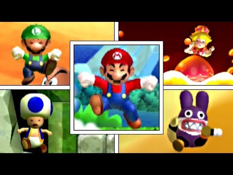 All Character's Death Animations In New Super Mario Bros U Deluxe