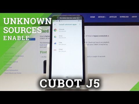 How to Enable Unknown Sources in CUBOT J5 - Install Unknown Applications