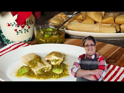 Green Chile Chicken and Cheese TAMALES | Easy Ingredients | Step by Step ❤️