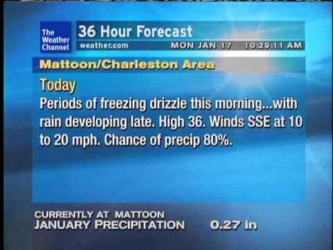 WeatherSTAR XL 1/17/11 1028AM Sunlight Dance - Dan Spollen (Jan 2011 playlist)