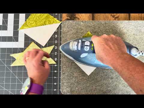 How to Make 3-Color Quarter Square Triangles: Beginner Skill Builder Sampler Quilt- Month 8, Week 1