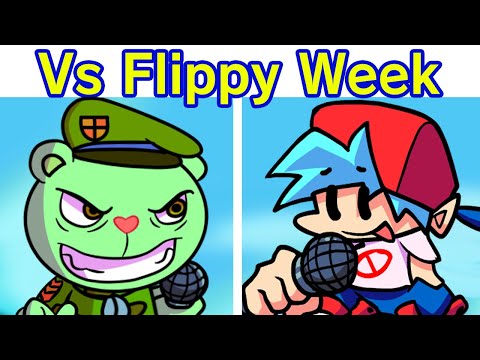 Friday Night Funkin' - VS Flippy FULL WEEK + Cutscenes (FNF Mod/Hard) (Happy Tree Friends)