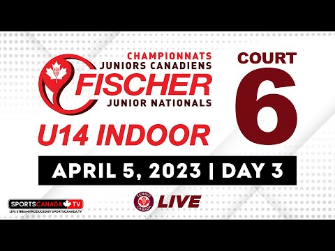 2023 Tennis Canada Fischer U14 Indoor National Championships 🎾 Court 6  [April 5, 2023]