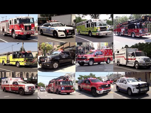 Police Cars Fire Trucks And Ambulances Responding Compilation Part 35 -July 2025