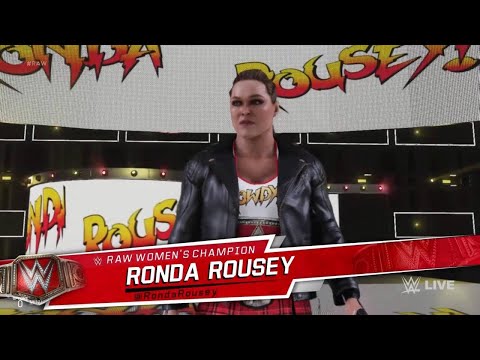 WWE 2K19 - Bayley VS Ronda Rousey - RAW Women’s Championship - RAW 1/28/2019