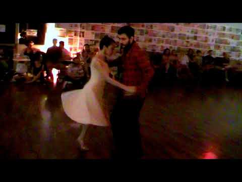  Adrian Ferreyra  and  Maria Elena Macchini  are  dancing  to  a  vals  in  2017