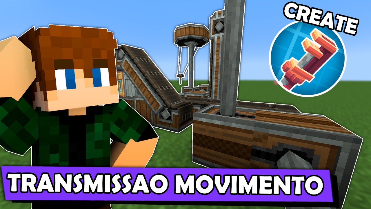 Facilitando o CREATE - Transmissão de Movimento e Contraptions! - E02 [Minecraft Mods Tutorial]