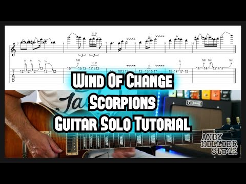 How to play Wind of Change guitar solo lesson tutorial