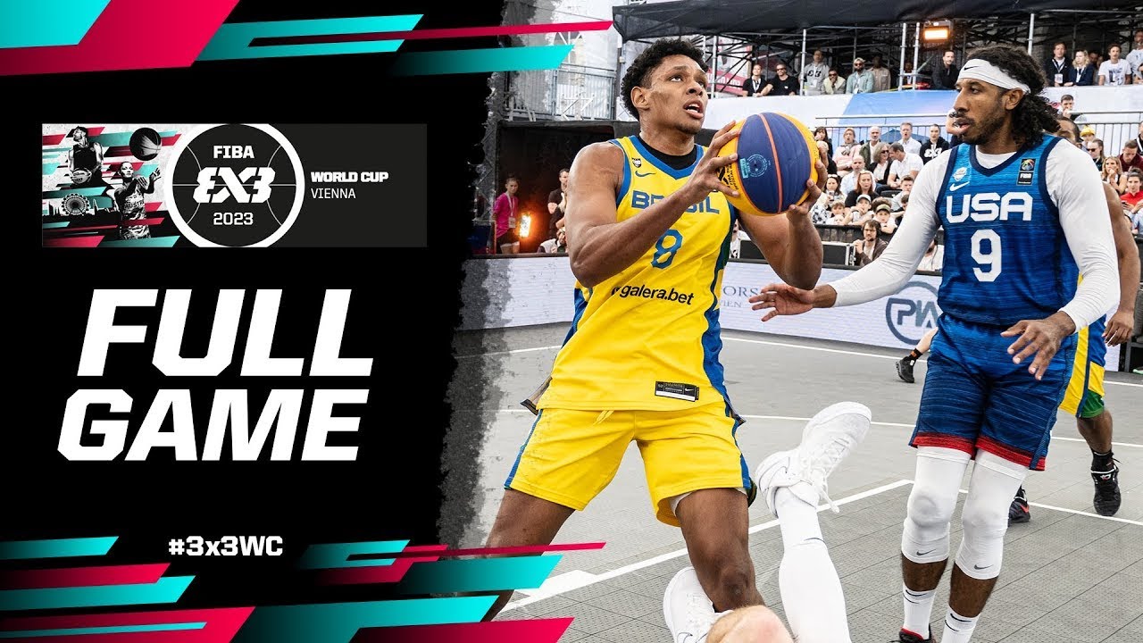 Brazil 🇧🇷 vs USA 🇺🇸 | Men Semi-Finals | Full Game | FIBA 3x3 World Cup 2023 | 3x3 Basketball
