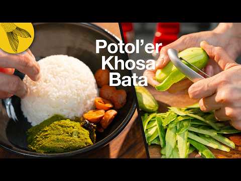 Potoler Khosha Bata—don't throw away your veggie peels | Bengali vegetarian recipe