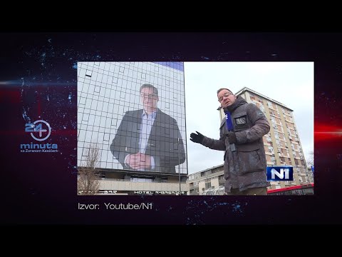 Godzila u Nišu! Najveći bilbord predsednika na hotelu Ambasador | ep255deo04