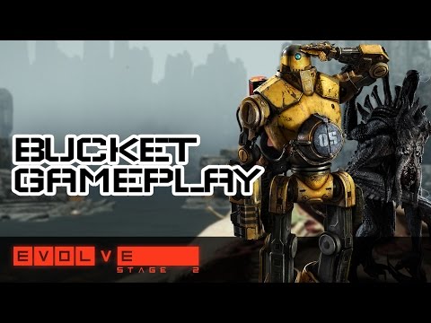 How to play Bucket and where to place his turrets - Evolve Stage 2 Gameplay Guide