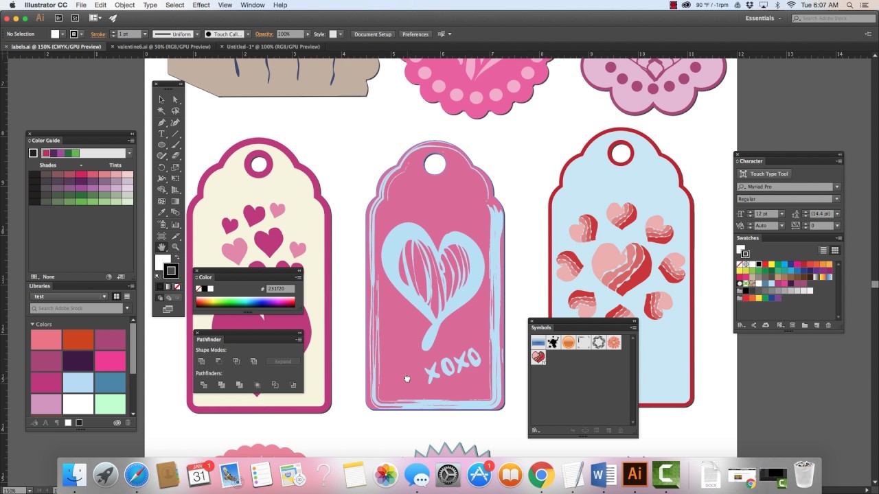 Creating Vector Labels in Illustrator