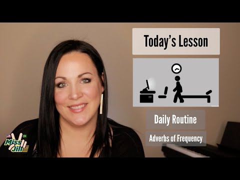 Aula de Ingles | frases comuns | Rotina diária | Advérbios de frequência