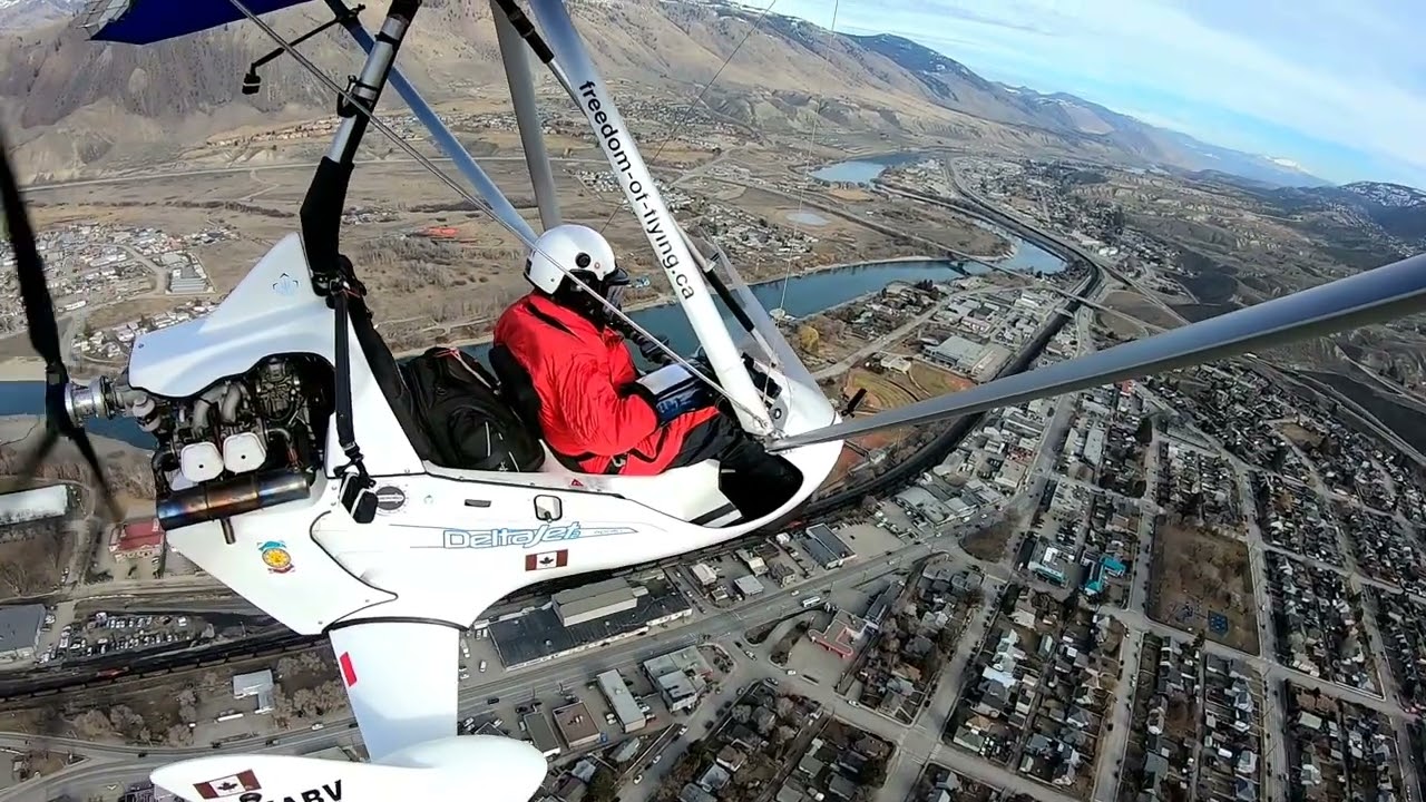 423. Flying in Survey Pattern over South Side of City, Kamloops Feb 15, 2023