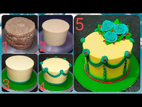 New Design Cake Decorating|How To Make Flowers Cake|Beautiful & Amazing Birthday Cake|By Chef Fayyaz