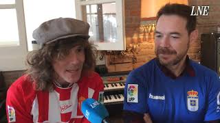 David Feito y Juan Luis Suárez (El sueño de Morfeo): Compañeros en la música y rivales en el derbi