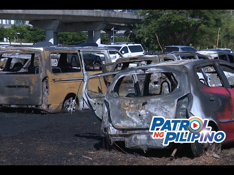 Mitsa ng sunog na tumupok sa 20 sasakyan sa NAIA 3, inaalam pa rin Patrol ng Pilipino