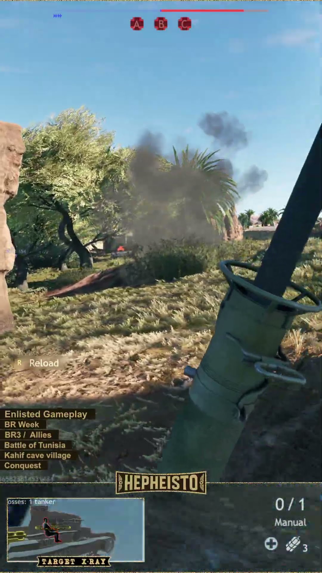 Anti Tank Gunner eliminates Panzer III B with M9 Bazooka